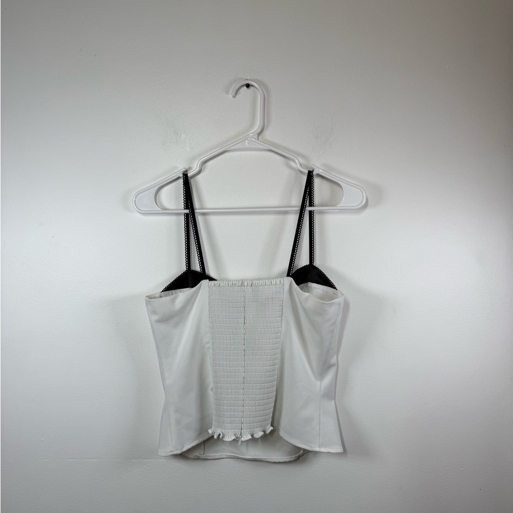 Reformation Melanie Top White and Black Camisole - Picture 4 of 7